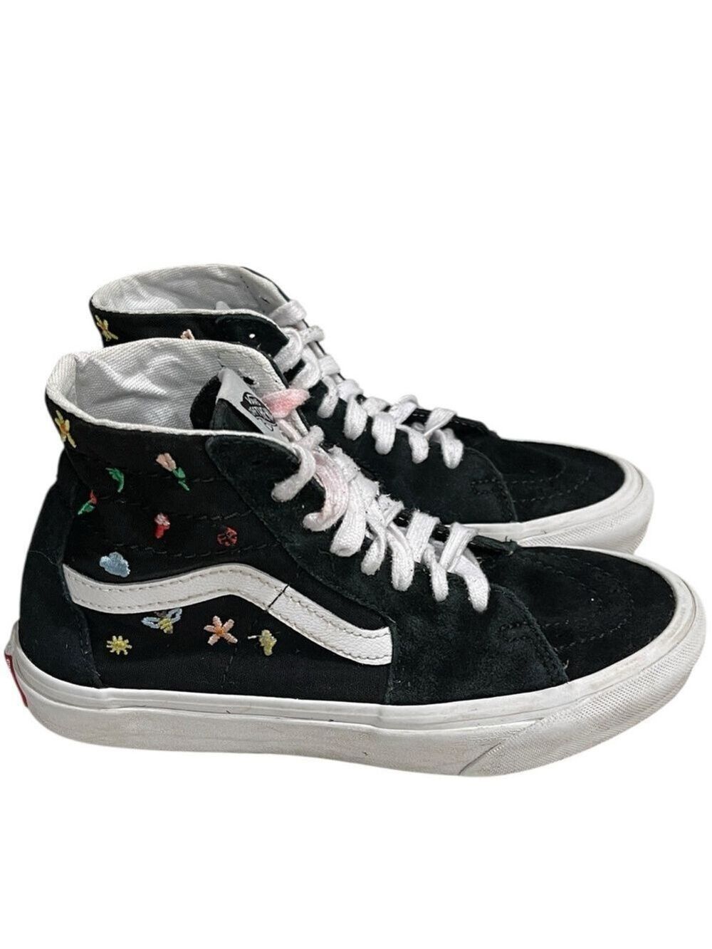 Vans Embroidered Garden Party Black SK8 Hi Tapered Sneaker SZ 6 Women’s
